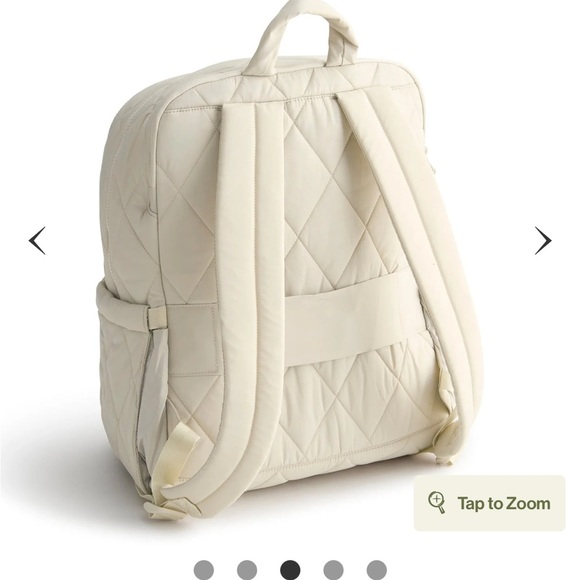 Vera Bradley Large Bancroft Backpack Pumice Stone in Featherweight - Picture 3 of 9